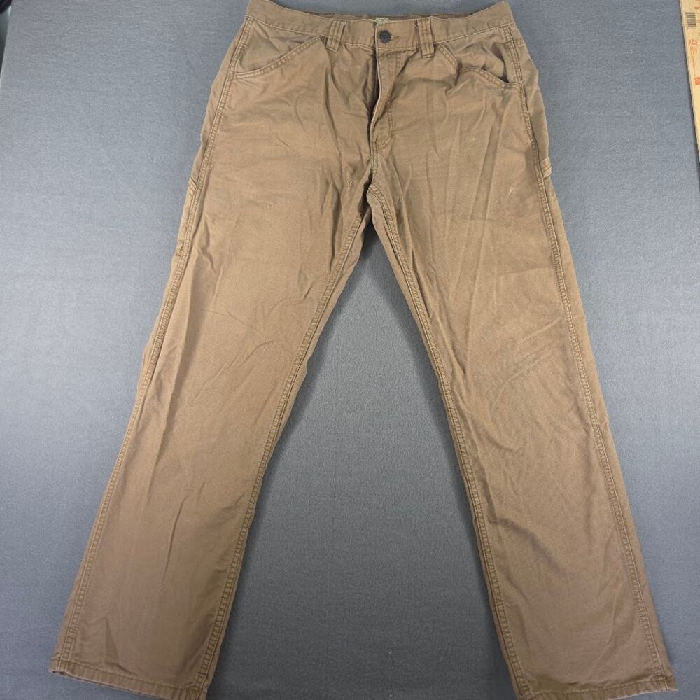 Blue Mountain Canvas Carpenter Work Pants Mens Tan  Canvas 36x34 (34x29 Actual)